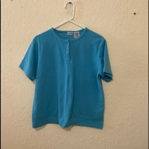 Blue Quarter Button Down Shirt